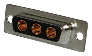 NORCOMP 681M17W2203L001 Combination Layout D Sub Connector, Power-D 681M Series, DB-17W2, Receptacle, 17 Contacts