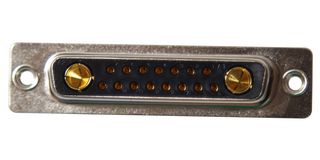 NORCOMP 680M17W2203L411 Combination Layout D Sub Connector, Power-D 680M Series, DB-17W2, Receptacle, 17 Contacts
