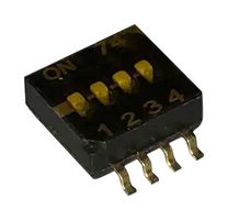 CTS 218-4LPSTR DIP / SIP Switch, 4 Circuits, Flush Slide, Surface Mount, SPST, 50 V, 100 mA