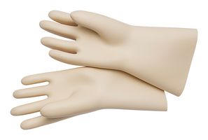 KNIPEX 98 65 48 Gloves, Electrician, Class 2, Rubber, Size 11, Gauntlet, EN60903/IEC60903