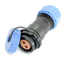 MULTICOMP PRO MP007669 Circular Connector, w/ Cap, Sealed Circular Connector, MP SY17, Cable Mount Receptacle, 2 Contacts