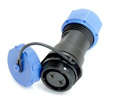 MULTICOMP PRO MP007558 Circular Connector, w/ Cap, Sealed Circular Connector, MP SP17, Cable Mount Receptacle, 2 Contacts