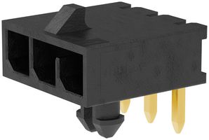 MOLEX 215760-3003 Pin Header, Wire-to-Board, 3 mm, 1 Rows, 3 Contacts, Through Hole Right Angle