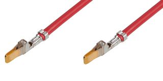 MOLEX 217482-2223 Cable Assembly, Mini-Fit Sr. Crimp Pin to Mini-Fit Sr. Crimp Pin, 8.9 ", 225 mm