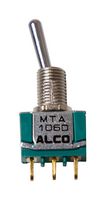 ALCOSWITCH - TE CONNECTIVITY MTA106D Toggle Switch, On-On, SPDT, Non Illuminated, MT Green Series, Panel Mount, 6 A