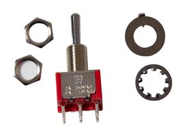 ALCOSWITCH - TE CONNECTIVITY 2-1825139-4 Toggle Switch, On-Off-(On), DPDT, Non Illuminated, Gemini A Series, Panel Mount, 5 A