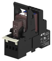 TE CONNECTIVITY - SCHRACK 1-1415535-8 Power Relay, 4PDT, 24 VDC, 6 A, PT Series, DIN Rail, Non Latching