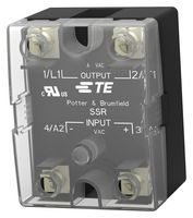 POTTER&BRUMFIELD - TE CONNECTIVITY SSR-480A125 Solid State Relay, SPST-NO, 125 A, 660 VAC, Chassis, Screw, Zero Crossing