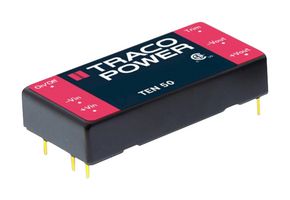 TRACO POWER TEN 50-2415 Isolated Through Hole DC/DC Converter, ITE, DIP, 2:1, 50 W, 1 Output, 24 V