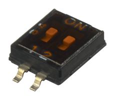 APEM IKH0204000(00) DIP / SIP Switch, 2 Circuits, Slide, Surface Mount, SPST, 24 V, 25 mA