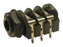 MULTICOMP PRO MP12391A Phone Audio Connector, 3 Contacts, Jack, PCB Mount, Nylon (Polyamide) Body