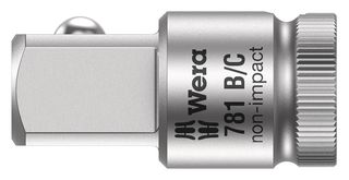 WERA 781 B. Adapter, Screwdriver, 3/8" Socket Square Head, 27 mm Length
