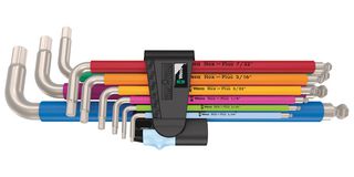 WERA 3950/9 L-Key Set, Hex-Plus Imperial 1 Multicolour, 9 Piece
