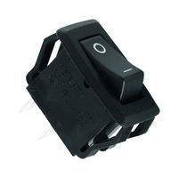 WURTH ELEKTRONIK 471005264152 Rocker Switch, SPST, Non Illuminated, Panel Mount, Black, WS-RSTV Series