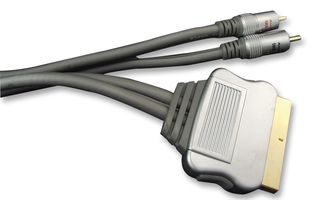 UNBRANDED AV04382 Audio / Video Cable Assembly, SCART Plug, Phono (RCA) Plug, x 2