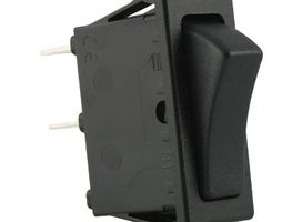 MULTICOMP PRO MP008553 Black Rocker Switch, SPST Momentary, Cut-out 11x30mm
