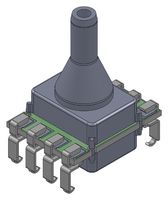 AMPHENOL ALL SENSORS ELVH-M100G-HKNJ-C-N4A4 Pressure Sensor, Gauge, 0 mbar, 100 mbar, 3.3 VDC, SIP