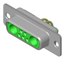 MOLEX / FCT 173107-0095 Combination Layout D Sub Connector, 173107 Series, DA-7W2, Receptacle, 7 Contacts