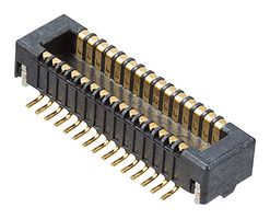 MOLEX 501745-0301 Mezzanine Connector, Plug, 0.4 mm, 2 Rows, 30 Contacts, Surface Mount, Brass