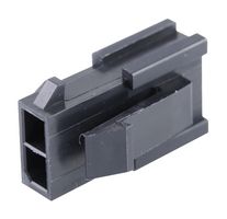 MOLEX 43020-0210 Connector Housing, Black, Micro-Fit 3.0 43020 Series, Plug, 2 Ways, 3 mm