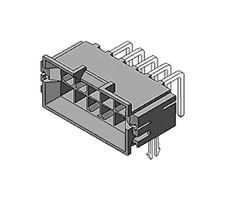 MOLEX 43810-0002 Rectangular Connector, 6 Contacts, Plug, 4.2 mm, Through Hole, 2 Row