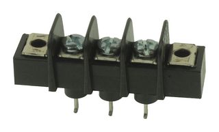 MOLEX 38720-3203 PCB Mount Barrier Terminal Block, 9.53 mm, 1 Row, 3 Ways, 24 AWG, 12 AWG, 25 A