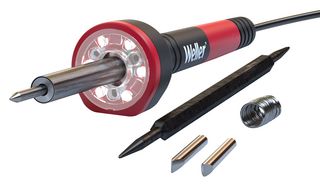 WELLER WLIRK3023G Soldering Iron Kit, 30 W Soldering Iron Kit (UK), LED Halo Ring, Tips & Stand