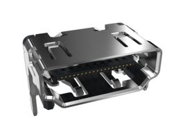 AMPHENOL COMMUNICATIONS SOLUTIONS 10029449-002TLF HDMI Connector, 19 Contacts, Receptacle, PCB Mount, Surface Mount Right Angle