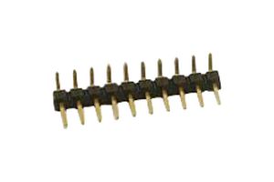 AMPHENOL COMMUNICATIONS SOLUTIONS 10129379-909004BLF Pin Header, Board-to-Board, 2.54 mm, 1 Rows, 9 Contacts, Through Hole Right Angle
