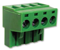 CAMDENBOSS CTB9200/4A Pluggable Terminal Block, 5 mm, 4 Ways, 30 AWG, 12 AWG, 2.5 mm², Screw