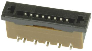 AMPHENOL COMMUNICATIONS SOLUTIONS SFW8S-2STME1LF FFC / FPC Board Connector, 1 mm, 8 Contacts, Receptacle, Surface Mount Straight, Top