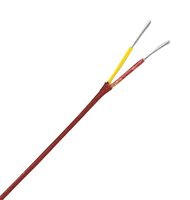 OMEGA TT-KI-24S-TWSH-100M Thermocouple Wire, Duplex, Type K, 24 AWG, Shielded, Stranded, 100 m, PFA, IEC, TT Series