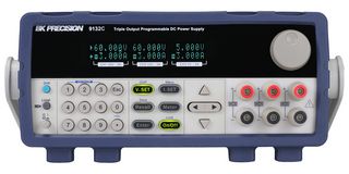 B&K PRECISION BK9132C Bench Power Supply, Programmable, 3 Output, 0 V, 60 V, 0 A, 3 A