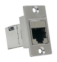 SWITCHCRAFT/CONXALL NHRJ45D6S Modular Connector, RJ45 Jack, 1 x 1 (Port), 8P8C, Cat6, Panel Mount
