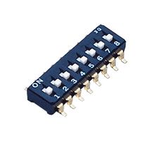 NIDEC COMPONENTS CFS-0802TB DIP / SIP Switch, 8 Circuits, Slide, Surface Mount, 8PST-NO, 6 V, 100 mA