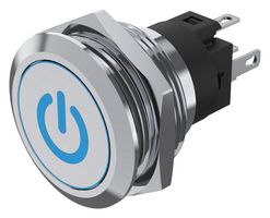 EAO 82-6151.1A24.B002 Vandal Resistant Switch, 82 Series, 22 mm, SPDT, Momentary, Round