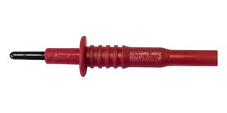 MUELLER ELECTRIC BU-26101-2 Test Accessory, Red, 10 A, Insulated Plug-On Test Probe