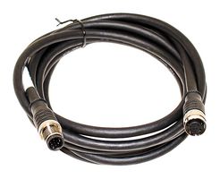 MUELLER ELECTRIC BU-1402551 Sensor Cable, A Coding, M12 Plug, M12 Receptacle, 12 Positions, 3 m, 9.84 ft