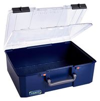 RAACO 147255 Storage Box, Transparent, Blue, PC, PP, General Purpose, 330 mm x 413 mm x 148 mm, CarryLite Series