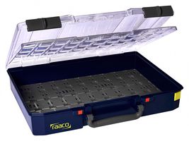 RAACO 142502 Storage Box, Transparent, Blue, PC, PP, General Purpose, 330 mm x 413 mm x 83 mm, CarryLite Series