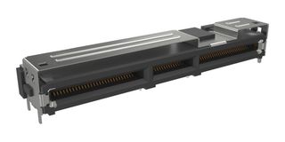 AMPHENOL COMMUNICATIONS SOLUTIONS G64V34312HR Card Edge Connector, Dual Side, 140 Contacts, Surface Mount, Straight