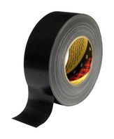 3M 389, BLACK, 50M X 25MM Tape, Cloth, Black, 50 m x 25 mm