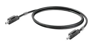WEIDMULLER 2725850050 Ethernet Cable, SPE Jack to SPE Jack, STP (Shielded Twisted Pair), Black, 5 m, 16.4 ft