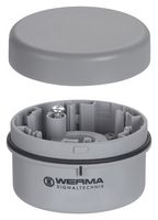 WERMA 64091000 Terminal Element, Signal Indicator, Tube Mount, PA-GF, Polycarbonate, Grey, IP65, 70 x 36 mm