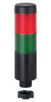 WERMA 69812074 Signal Tower, LED, 2 Tiers, Cable, Green/Red, Continuous, 37.5 mm Dia, 12 VAC/DC, IP65