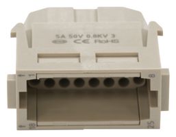 MULTICOMP PRO MP009512 Heavy Duty Connector, High Density, MP-HM INSERTS, Module, 25 Contacts, Receptacle