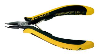 BERNSTEIN WERKZEUGFABRIK 3-672-15 EUROLINE CONDUCTIVE Cutter, ESD Safe, 130 mm, Edge, 0.6 mm