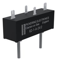 PICKERING 62-1-A-24/2 Reed Relay, SPST-NO, 24 VDC, 62 Series, Chassis, 500 ohm, 3 A