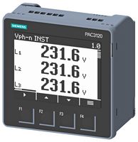 SIEMENS 7KM3120-0BA01-1DA0. Panel Display, Digital, Current, Voltage, Frequency, Power, SENTRON 7KM PAC3120 Series