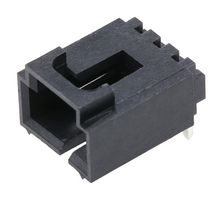 MOLEX 70553-0037 Pin Header, Wire-to-Board, 2.54 mm, 1 Rows, 3 Contacts, Through Hole Right Angle, SL 70553 Series